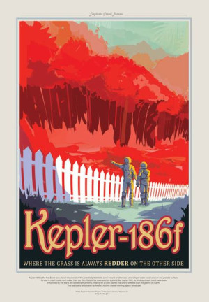 Kepler186f - plakat 20x30 cm