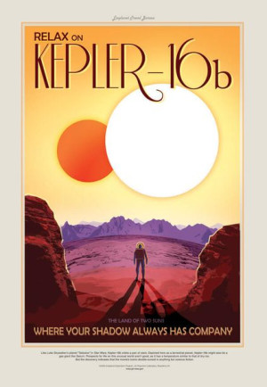 Kepler16b - plakat 20x30 cm