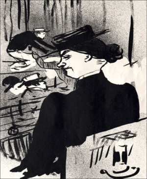 Le Café concert Une Spectatrice, Henri de Toulouse