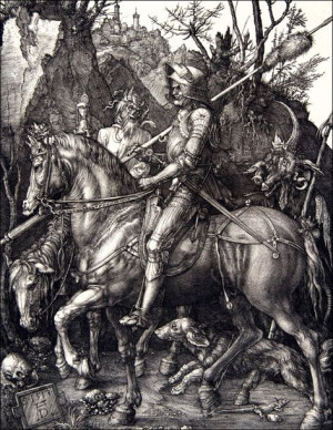 Knight, Death, and the Devil, Albrecht Durer - pla