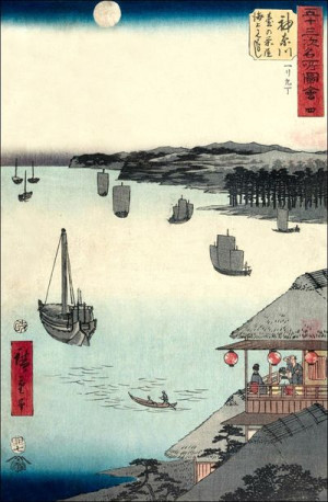 Kanagawa View of the Sea from the Teahouses on the
