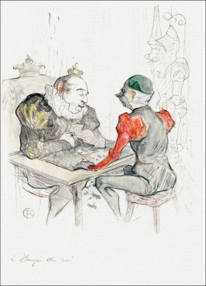 Le bézigue, Henri De Toulouse-Lautrec - plakat 21x