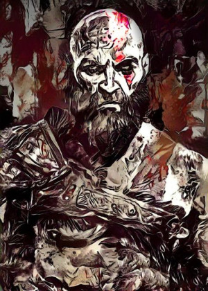 Legends of Bedlam - Kratos, God of War - plakat 21