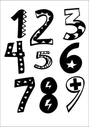 Liczby - plakat 20x30 cm