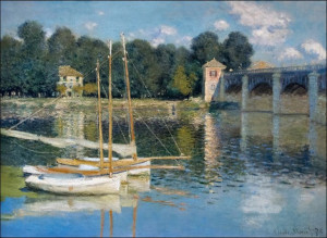 Le pont d argenteuil Claude Monet - plakat, Claude