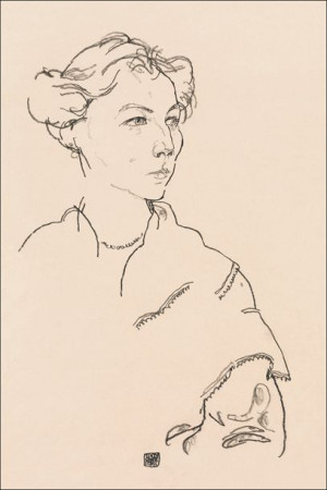 Lilly Steiner, Egon Schiele - plakat 21x29,7 cm