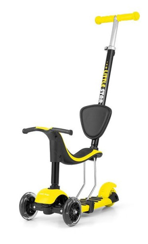 Hulajnoga Little Star Yellow Jeździk Pchacz 3W1