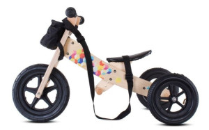 Rowerek Drewniany Twist Plus - Cubic Black Edition