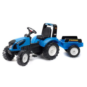 Falk Traktor Landini Niebieski Na Pedały Z Przyczepką Od 3 Lat