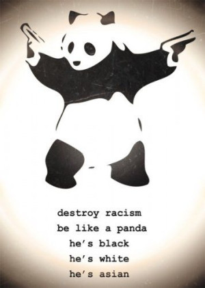 Banksy Destroy Racism - plakat 39,5x55 cm