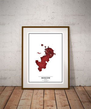 Crimson Cities - Moscow - plakat 30x40 cm