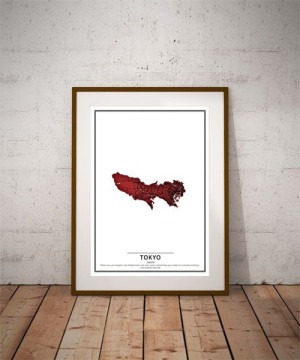 Crimson Cities - Tokyo - plakat 30x40 cm