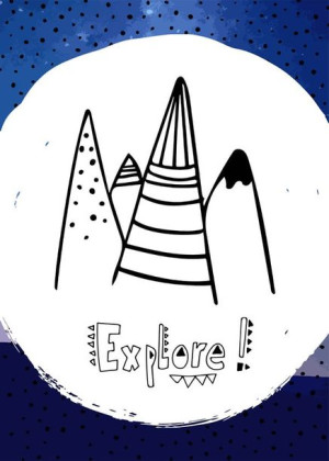 Expolore - plakat 30x40 cm