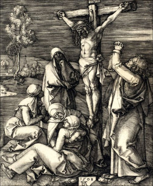 Christ on the Cross, Albrecht Durer - plakat 30x40