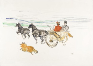 Double harness, Henri De Toulouse-Lautrec - plakat