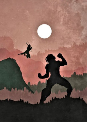 Atak Tytanów Attack on Titan Vintage Poster - plak