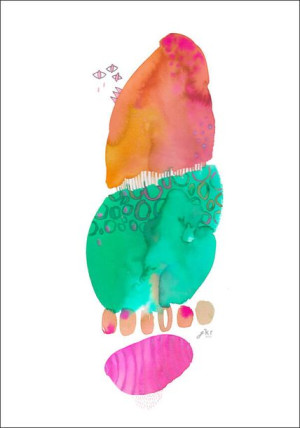 Abstrakcja VI, narodziny - plakat 42x59,4 cm