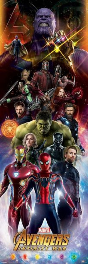Avengers Infinity War Bohaterowie - plakat 53x158