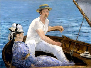 Boating, Edouard Manet - plakat 59,4x42 cm