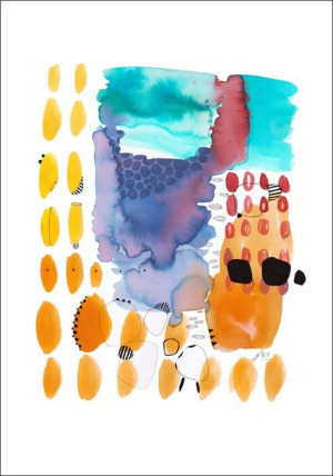 Abstrakcja VII, wakacje - plakat 59,4x84,1 cm