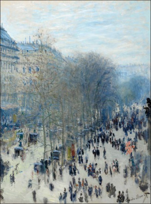 Boulevard des capucines, Claude Monet - plakat 50x