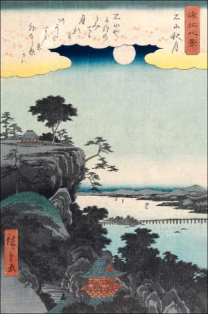 Autumn Moon at Ishiyama Temple, Hiroshige Ando - p