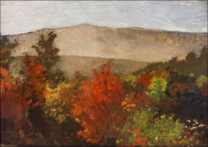 Autumn Treetops, Winslow Homer - plakat 59,4x42 cm