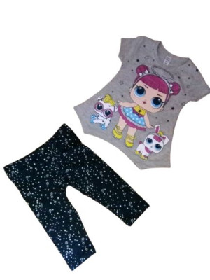 Komplet Dziewczęcy Bluzka Legginsy Rozm.104