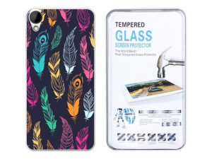 Kreatui Etui Artcase 0.3mm Htc Desire 825 + Szkło