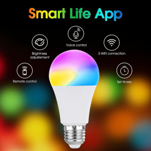 Inteligentna żarówka 9W RGB+CCT WIFI TUYA GOOGLE funkcja music