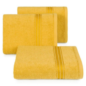 Ręcznik bawełniany frotte LORI 30X50 musztadrowy