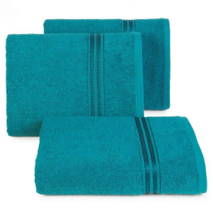 Ręcznik bawełniany frotte LORI 70X140 turkusowy
