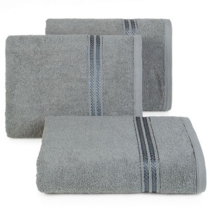 Ręcznik bawełniany frotte LORI 70X140 stalowy