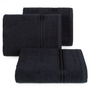 Ręcznik bawełniany frotte LORI 30X50 czarny
