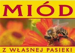 Tablica XXL reklamowa Miód z własnej pasieki F302