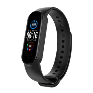 Silikonowa Opaska Do Xiaomi Mi Smart Band 5 / 6 Czarna