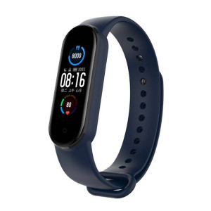 Silikonowa Opaska Do Xiaomi Mi Smart Band 5 / 6 Granatowa
