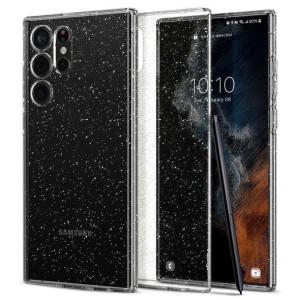 Etui Samsung Galaxy S22 Ultra Spigen Liquid Crystal Glitter Transparentne