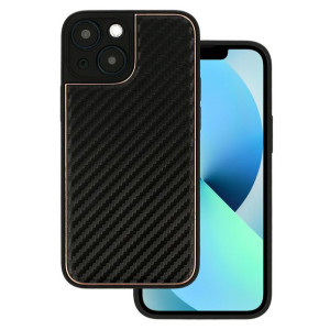 Tel Protect Leather Carbon Case Do Iphone 13 Mini Czarny