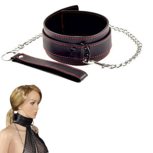 Obroża z łańcuchem Collar And Leash Set