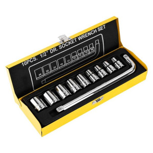 Zestaw Kluczy Nasadowych Deli Tools Edl2010t, 9 Sztuk