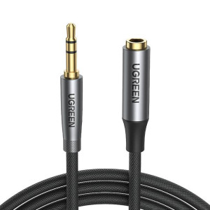 Ugreen Av190 Przedłużacz Audio Aux Jack 3.5mm, 2m (czarny)