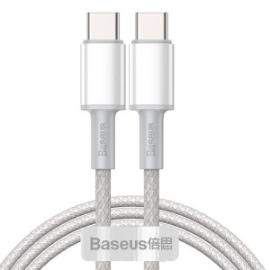 Kabel Usb-c Do Usb-c Baseus High Density Braided, 100w, 1m (biały)