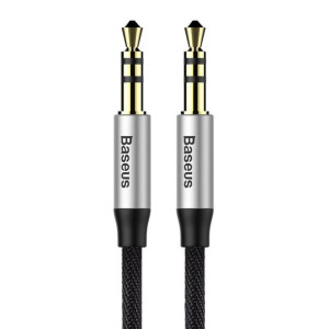 Kabel Audio Mini Jack 3,5mm Aux Baseus Yiven 1m (czarno-srebrny)