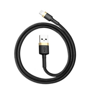 Kabel Usb Lightning Baseus Cafule 2.4a 1m (złoto-czarny)