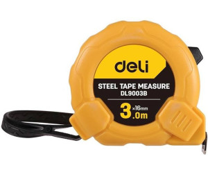 Miara Zwijana Deli Tools Edl9003b, 3m/16mm (żółta)