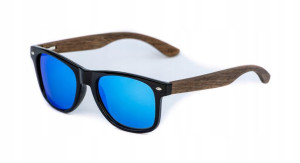 BARCUR Nerd Black - Blue Glass - drewniane 24h
