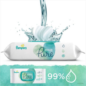 Pampers Chusteczki Nawilżane Aqua Pure 48 Szt.