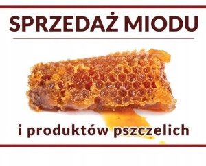 Tablica DUŻA XL reklamowa SPRZEDAŻ MIODU F236