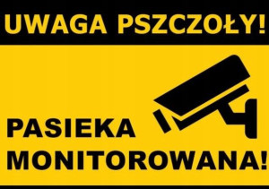 Tablica ostrzegawcza PASIEKA MONITOROWANA F229
